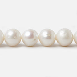 9.5-10.5mm Off White Off Round Freshwater Pearls 15 inch strand 40 pcs (ONLINE ORDER ONLY)