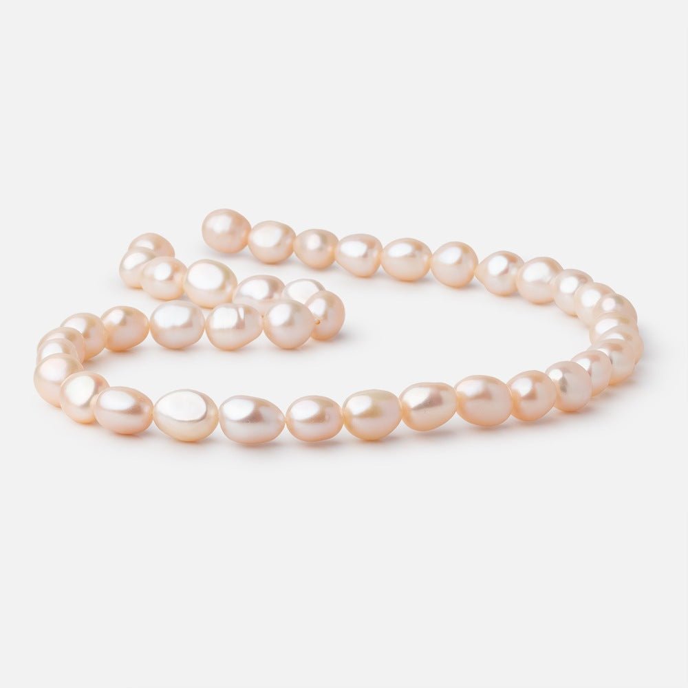 9.5-10.5mm Peach Baroque Freshwater Pearls 15.5 inch 35 Beads (ONLINE ORDER ONLY)