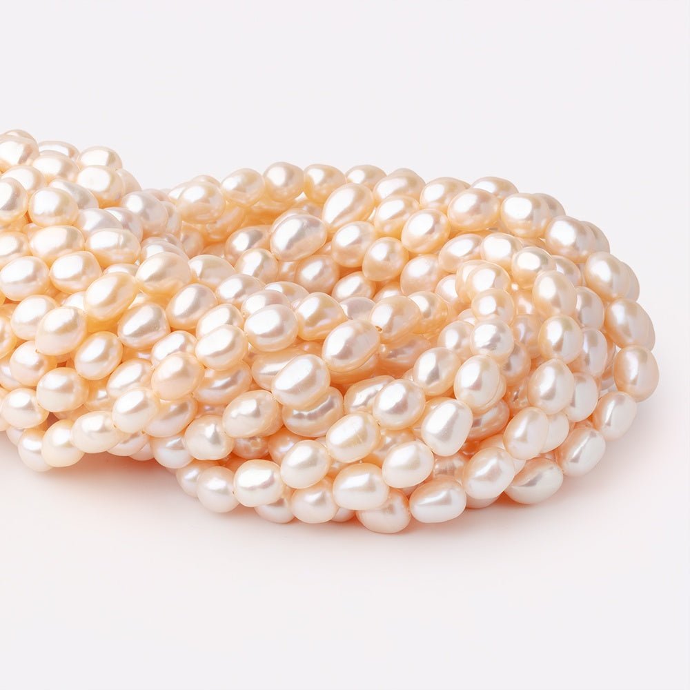 9.5-10.5mm Peach Baroque Freshwater Pearls 15.5 inch 35 Beads (ONLINE ORDER ONLY)