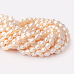 9.5-10.5mm Peach Baroque Freshwater Pearls 15.5 inch 35 Beads (ONLINE ORDER ONLY)