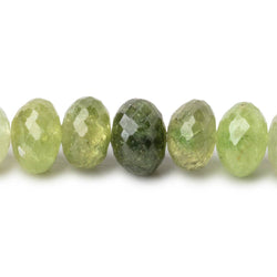 9.5-10mm Grossular Garnet Faceted Rondelle Beads 16 inch 62 pieces (ONLINE ORDER ONLY)
