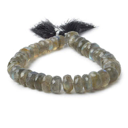 7.5-8mm Labradorite faceted rondelle beads  8 inches 50 pieces AA grade (ONLINE ORDER ONLY)