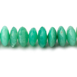 9.5-11mm Chrysoprase German Faceted Rondelle Beads 16 inch 87 pieces A (ONLINE ORDER ONLY)