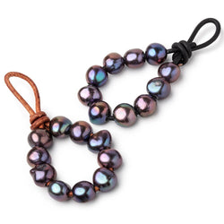 9.5-11mm Peacock Large Hole Baroque Pearls Set of 10 (ONLINE ORDER ONLY)