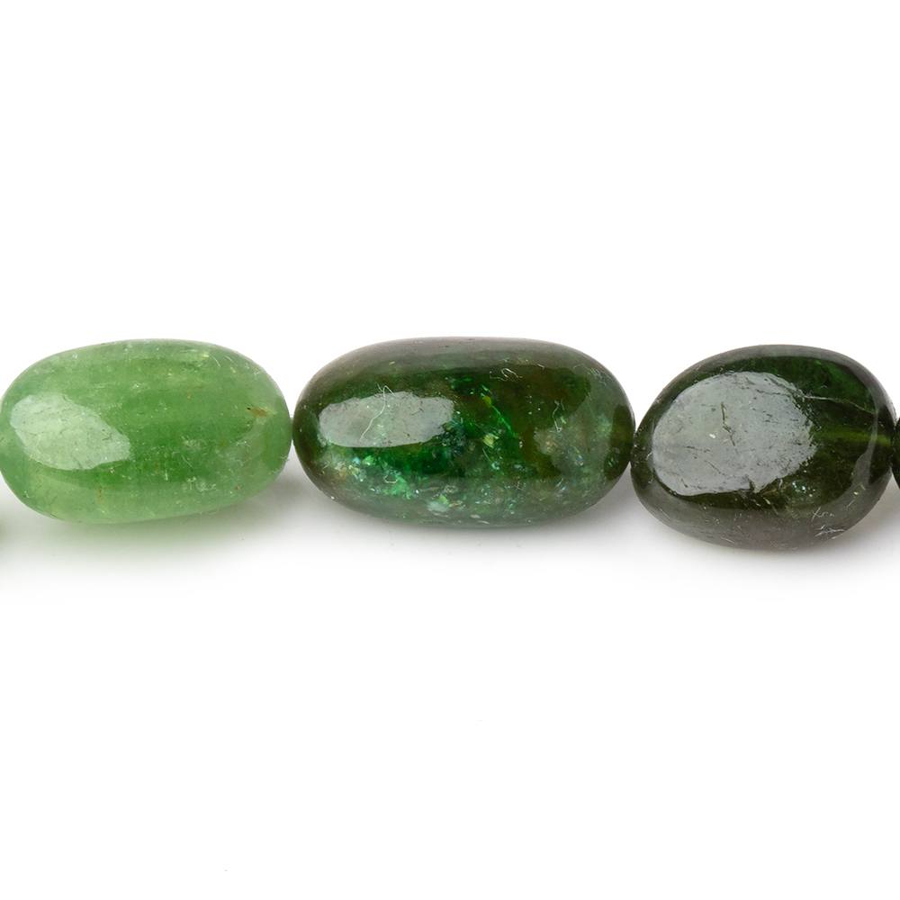 9.5-16mm Chrome Tourmaline Plain Nugget Beads 16 inch 33 pieces (ONLINE ORDER ONLY)