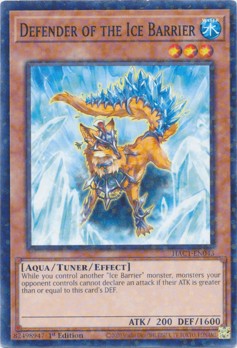 Defender of the Ice Barrier (Duel Terminal) [HAC1-EN043] Common (ONLINE ORDER ONLY)