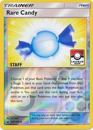 Rare Candy (142/168) (League Promo Staff) [Sun & Moon: Celestial Storm] (Online Only)