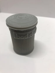 Trash Can Dice Jail: 3d Printed Grey Trash Can for Bad Dice D&D Dice Accessory (Online Only)