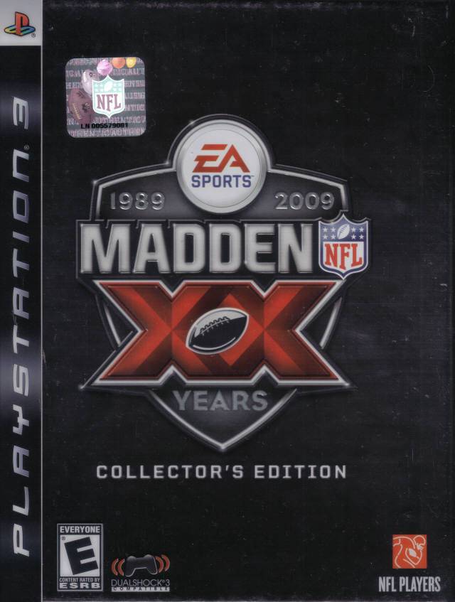 Madden NFL 09 XX Collectors Edition (Playstation 3) (Online Only)