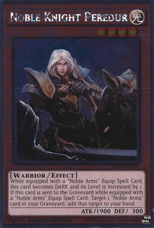 Noble Knight Peredur [NKRT-EN010] Platinum Rare (ONLINE ORDER ONLY)