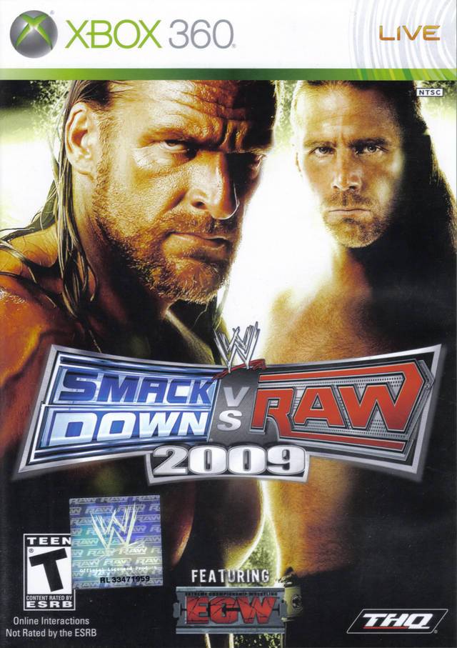 WWE SmackDown vs. Raw 2009 (Xbox 360) (ONLINE ORDER ONLY)