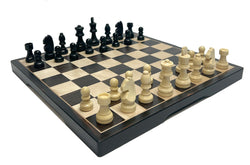 Chess Set - 15" Folding Wood Inlaid Chess Set, 3" King - 95937 (ONLINE ORDER ONLY)