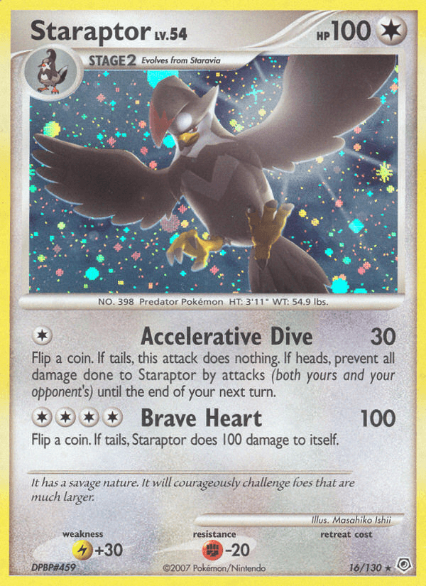 Staraptor (16/130) [Diamond & Pearl: Base Set] (Online Only)