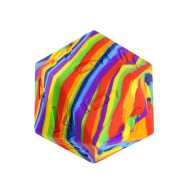 Large Rainbow Silicone d20 Dice 55mm | RPG Dice Novelty Piece (Online Only)