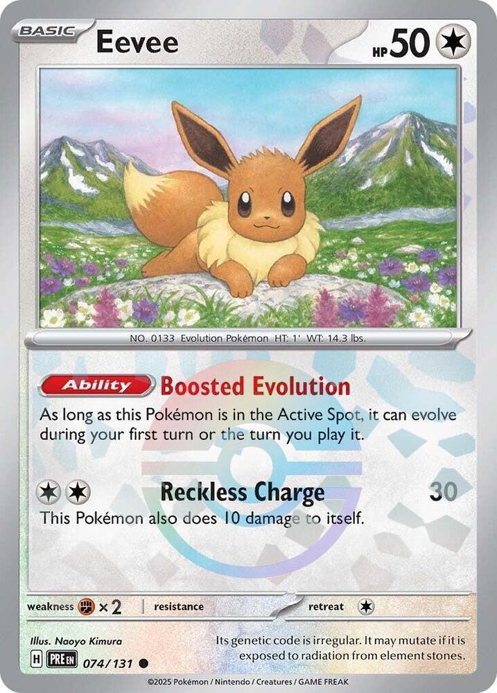 Eevee (074/131) (Poke Ball Pattern) [Scarlet & Violet: Prismatic Evolutions] (Online Only)
