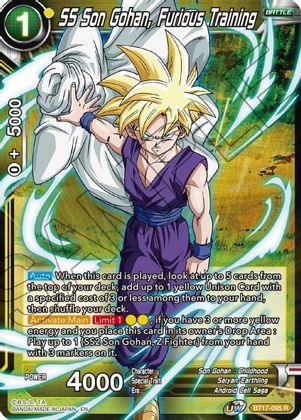 SS Son Gohan, Furious Training (BT17-095) [Ultimate Squad] (ONLINE ORDER ONLY)