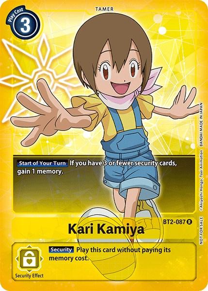 Kari Kamiya [BT2-087] (Official Tournament Pack Vol.3) [Release Special Booster Promos] (ONLINE ORDER ONLY)
