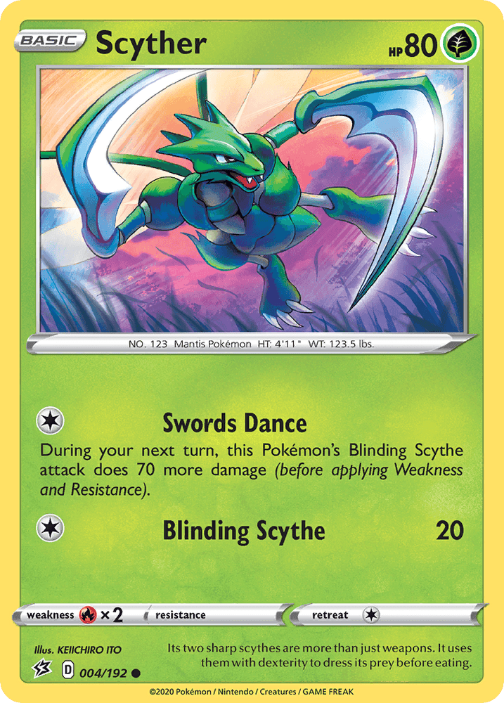 Scyther (004/192) [Sword & Shield: Rebel Clash] (Online Only)