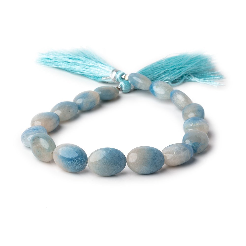 9.5x6.5-14x10mm Rare Paraiba Quartz Plain Oval Beads 8 inch 16 pieces AAA (ONLINE ORDER ONLY)