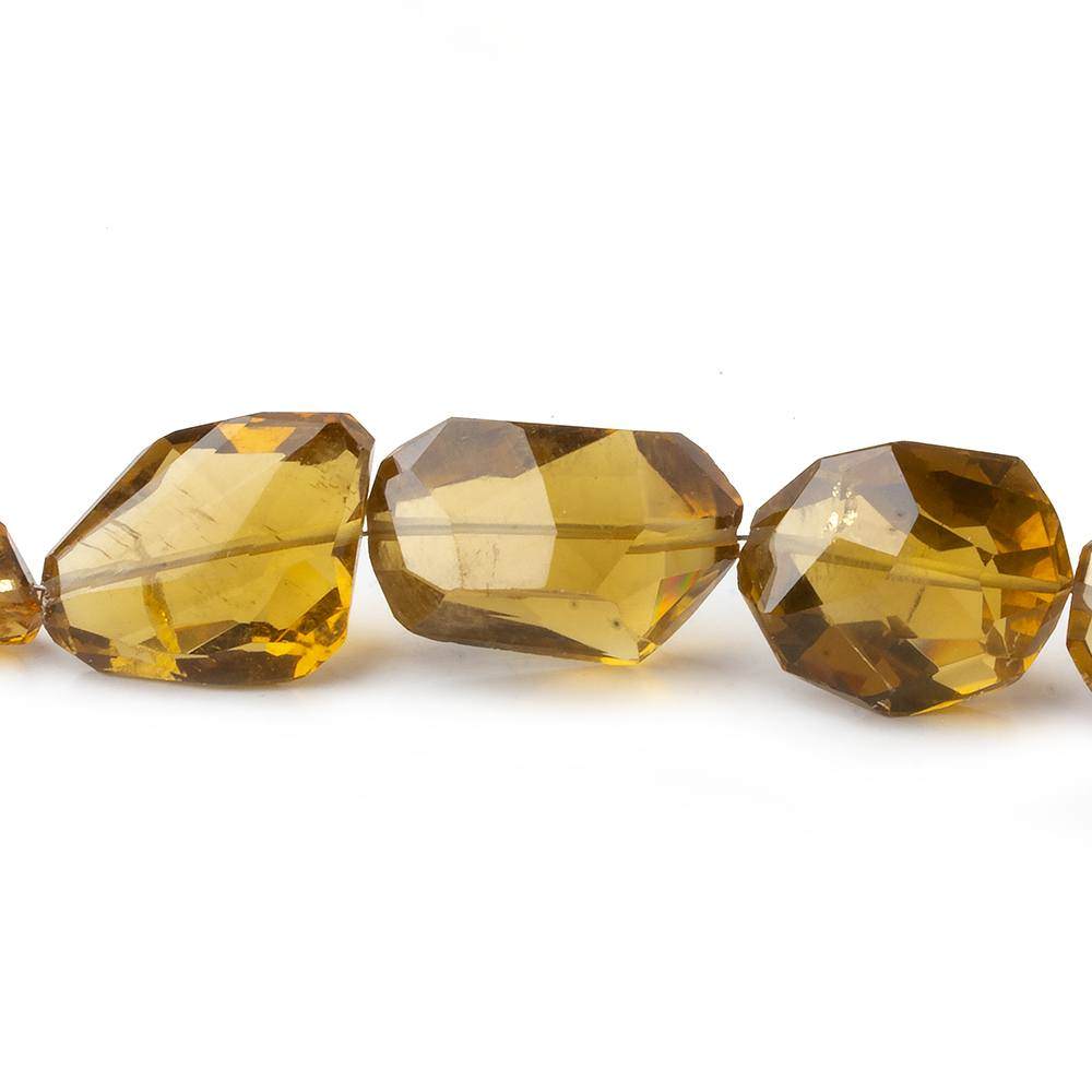 9.5x6.5-20x11.5mm Whiskey Quartz Faceted Nugget Beads 16 inch 27 pieces AAA (ONLINE ORDER ONLY)