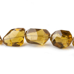 9.5x6.5-20x11.5mm Whiskey Quartz Faceted Nugget Beads 16 inch 27 pieces AAA (ONLINE ORDER ONLY)