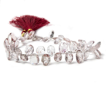 9.5x7-11x8mm Moss Amethyst Pavilion Faceted Ovals 10 inch 48 Beads (ONLINE ORDER ONLY)