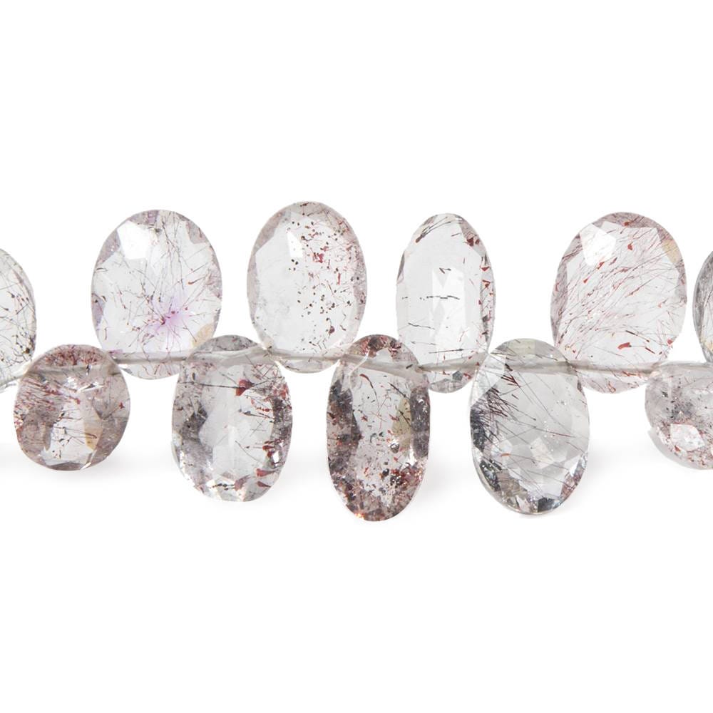 9.5x7-11x8mm Moss Amethyst Pavilion Faceted Ovals 10 inch 48 Beads (ONLINE ORDER ONLY)