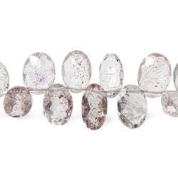 9.5x7-11x8mm Moss Amethyst Pavilion Faceted Ovals 10 inch 48 Beads (ONLINE ORDER ONLY)