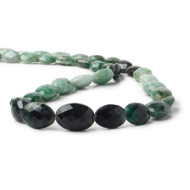 10x8-18x12mm mm Brazilian Emerald Straight Drilled Faceted Oval Beads 17 inch 37 pcs A (ONLINE ORDER ONLY)
