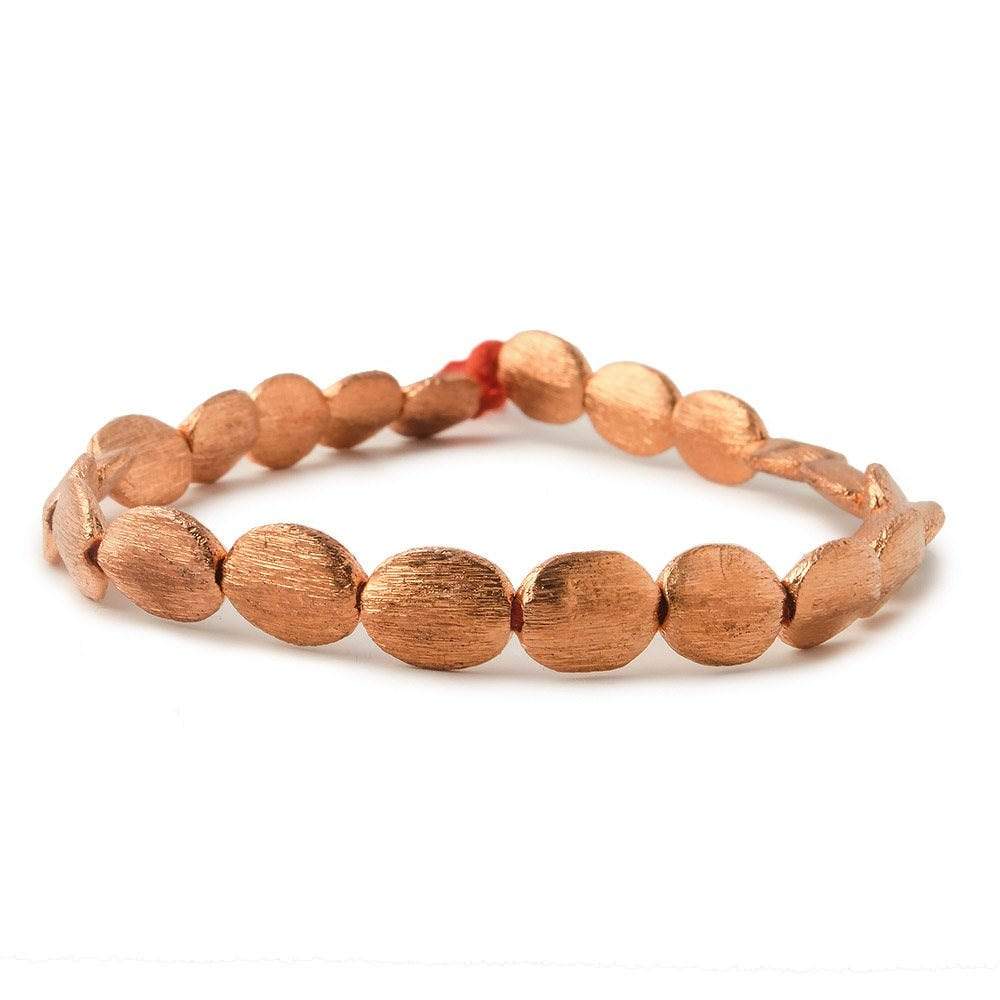 9.5x8mm Copper Brushed Oval 8 inch 22 pcs (ONLINE ORDER ONLY)