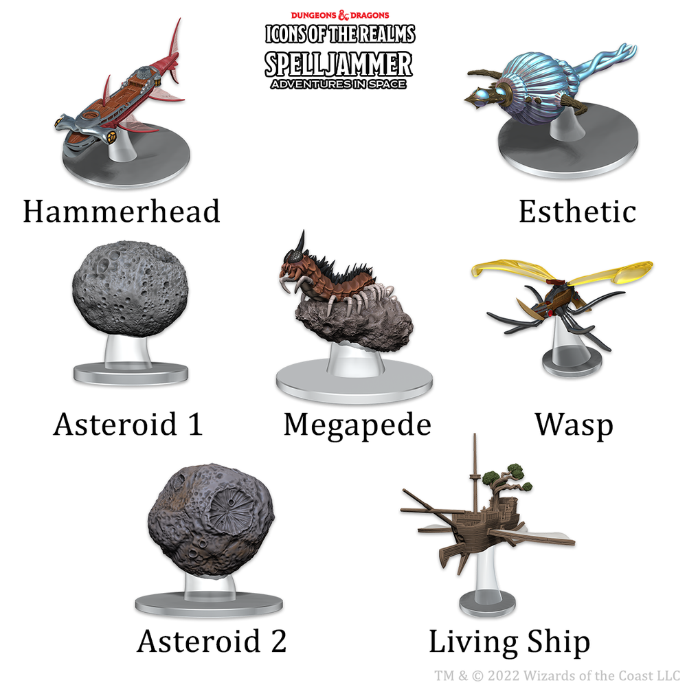 D&D: Icons of the Realms - Ship Scale - Asteroid Encounters (ONLINE ORDER ONLY)