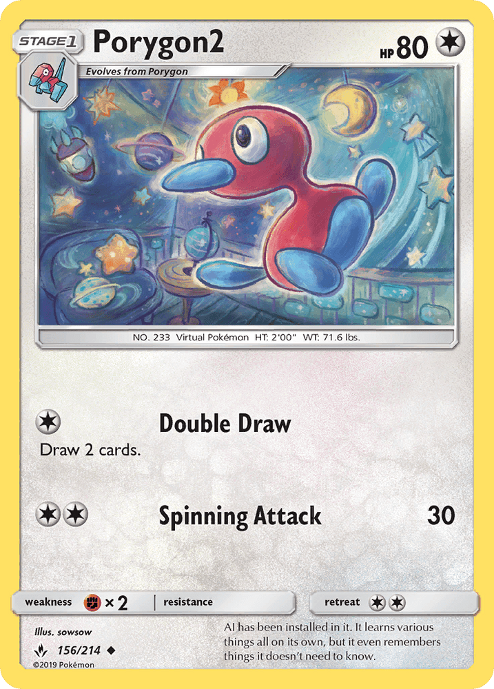 Porygon2 (156/214) [Sun & Moon: Unbroken Bonds] (Online Only)