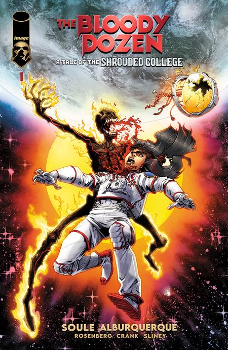 Bloody Dozen Shrouded College #1 (Of 6) B Alberto Jimenez Albuquerque Variant (12/13/2023) Image (ONLINE ORDER ONLY)
