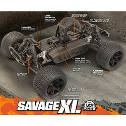 HPI Savage XL FLUX GTXL-6 1/8 4WD RTR Brushless Monster Truck (ONLINE ORDER ONLY)