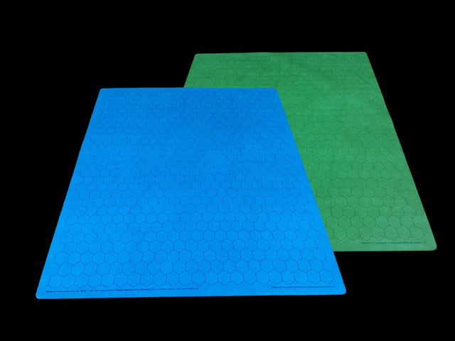 [Preorder] Megamat® 1" Reversible Blue-Green/Black-Grey Squares/Hexes (34½" x 48" Playing Surface) [Multiple Options] (Online Only)