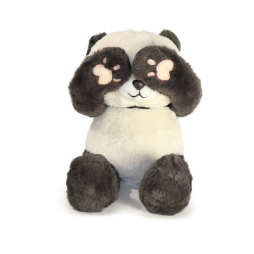 10-Inch Black and White Peaky Panda with Paw over Eyes (ONLINE ORDER ONLY)