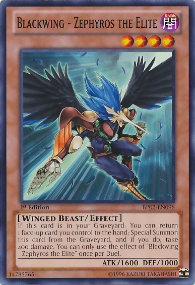 Blackwing - Zephyros the Elite [BP02-EN098] Mosaic Rare (ONLINE ORDER ONLY)