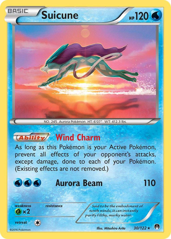 Suicune (30/122) (Cosmos Holo) (Blister Exclusive) [XY: BREAKpoint] (Online Only)