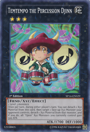 Temtempo the Percussion Djinn [SP14-EN029] Starfoil Rare (ONLINE ORDER ONLY)