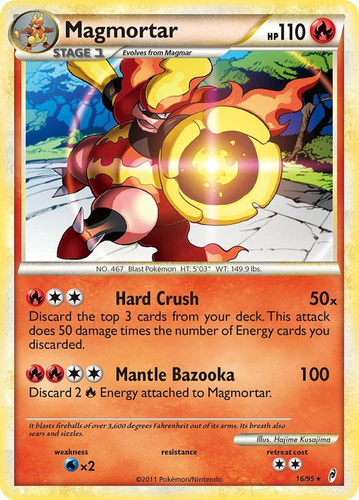 Magmortar (16/95) (Theme Deck Exclusive) [HeartGold & SoulSilver: Call of Legends] (Online Only)