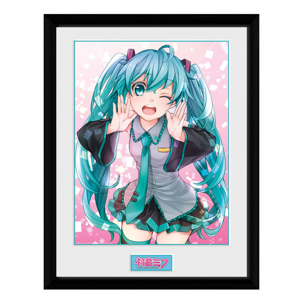 Vocaloid Hatsune Miku Wink Framed Art Print (ONLINE ORDER ONLY)