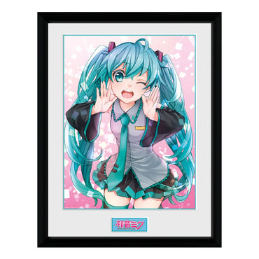 Vocaloid Hatsune Miku Wink Framed Art Print (ONLINE ORDER ONLY)