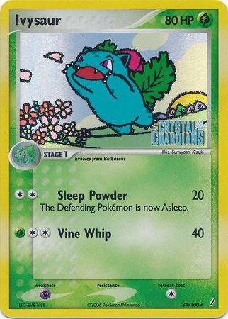 Ivysaur (34/100) (Stamped) [EX: Crystal Guardians] (Online Only)