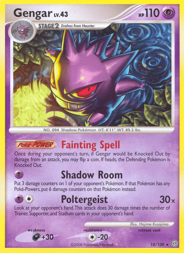Gengar (18/100) [Diamond & Pearl: Stormfront] (Online Only)