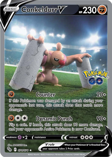 Conkeldurr V (074/078) [Pokémon GO] (Online Only)