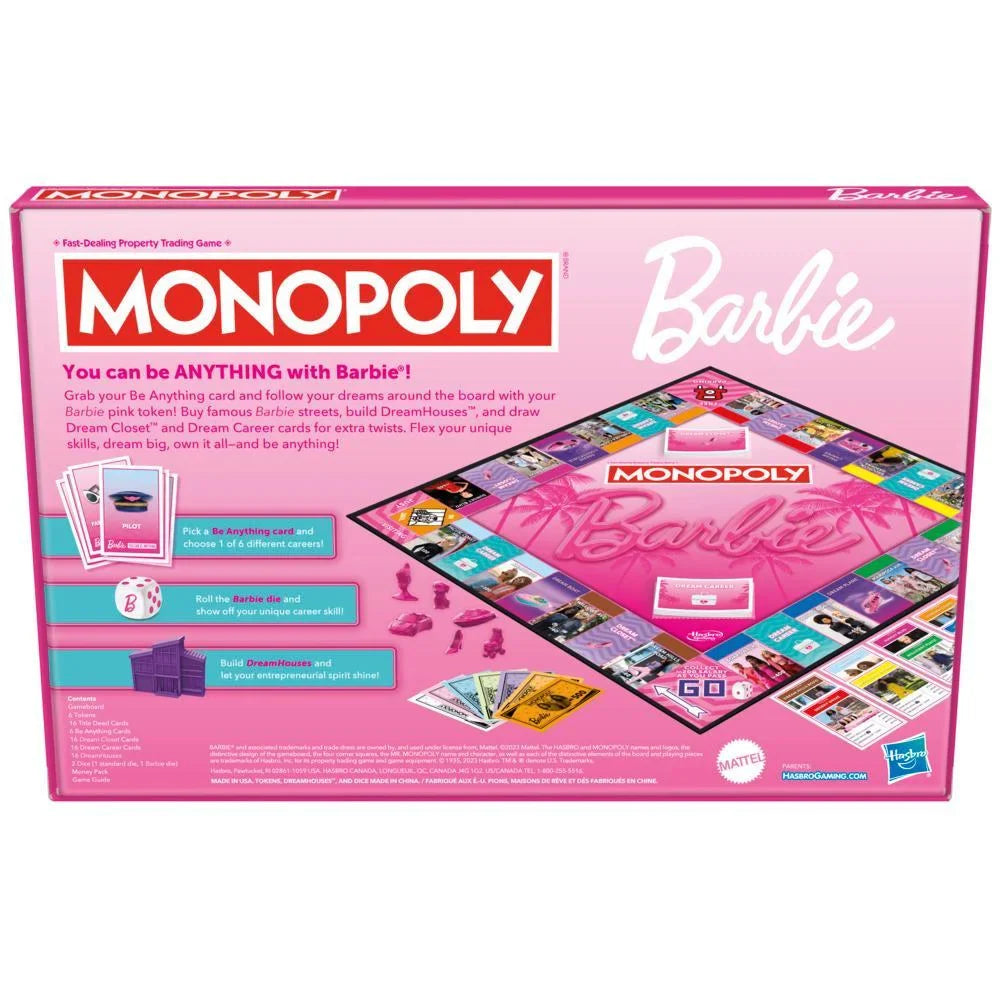 Monopoly: Barbie Edition Board Game (ONLINE ORDER ONLY)