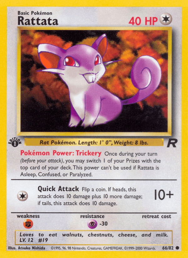 Rattata (66/82) [Team Rocket 1st Edition] (Online Only)