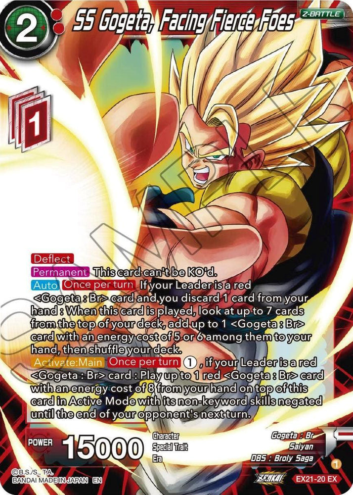 SS Gogeta, Facing Fierce Foes (EX21-20) [5th Anniversary Set] (ONLINE ORDER ONLY)