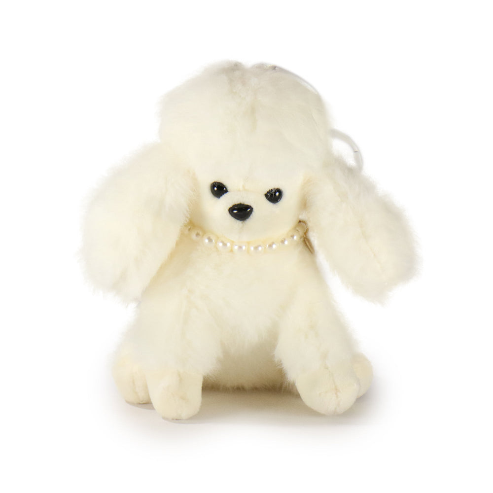 5-Inch Cream Color Ch��rie Poodle with Pearl Necklace (ONLINE ORDER ONLY)