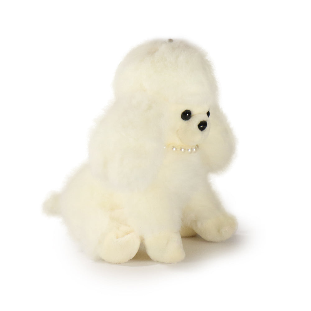 5-Inch Cream Color Ch��rie Poodle with Pearl Necklace (ONLINE ORDER ONLY)